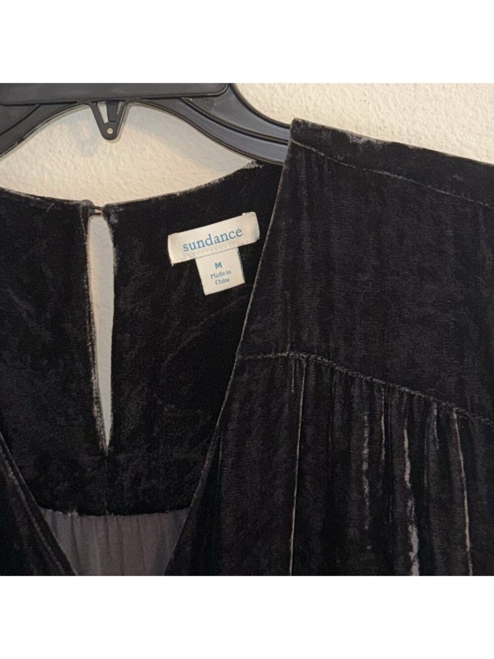Sundance Aviana Velvet Wrap Pants Jumpsuit Long Sleeve Womens M Medium Gray - Picture 5 of 6